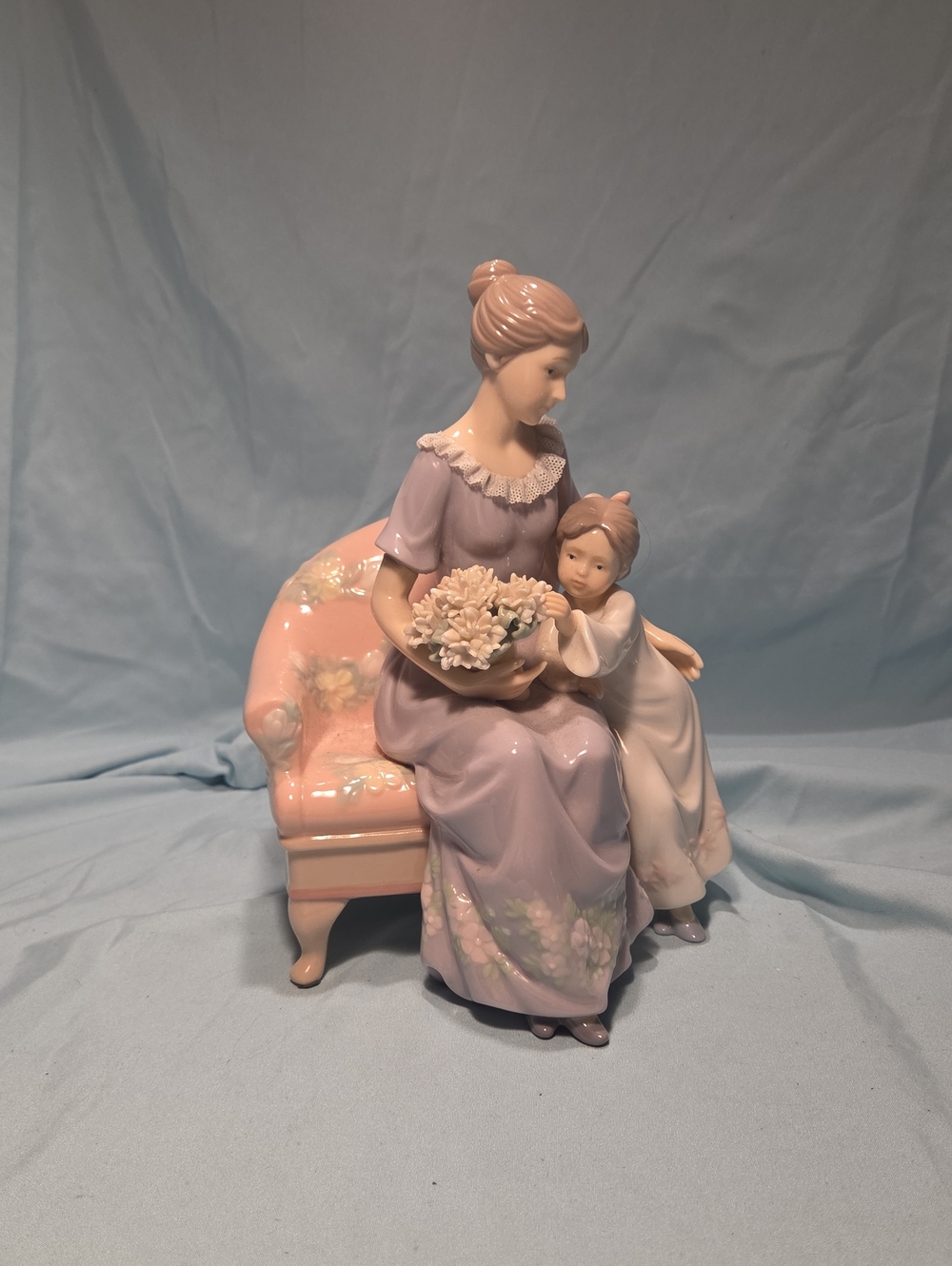 Vintage Porcelain Mother & Daughter Figurine 8.5" Always & Forever OWFIG710